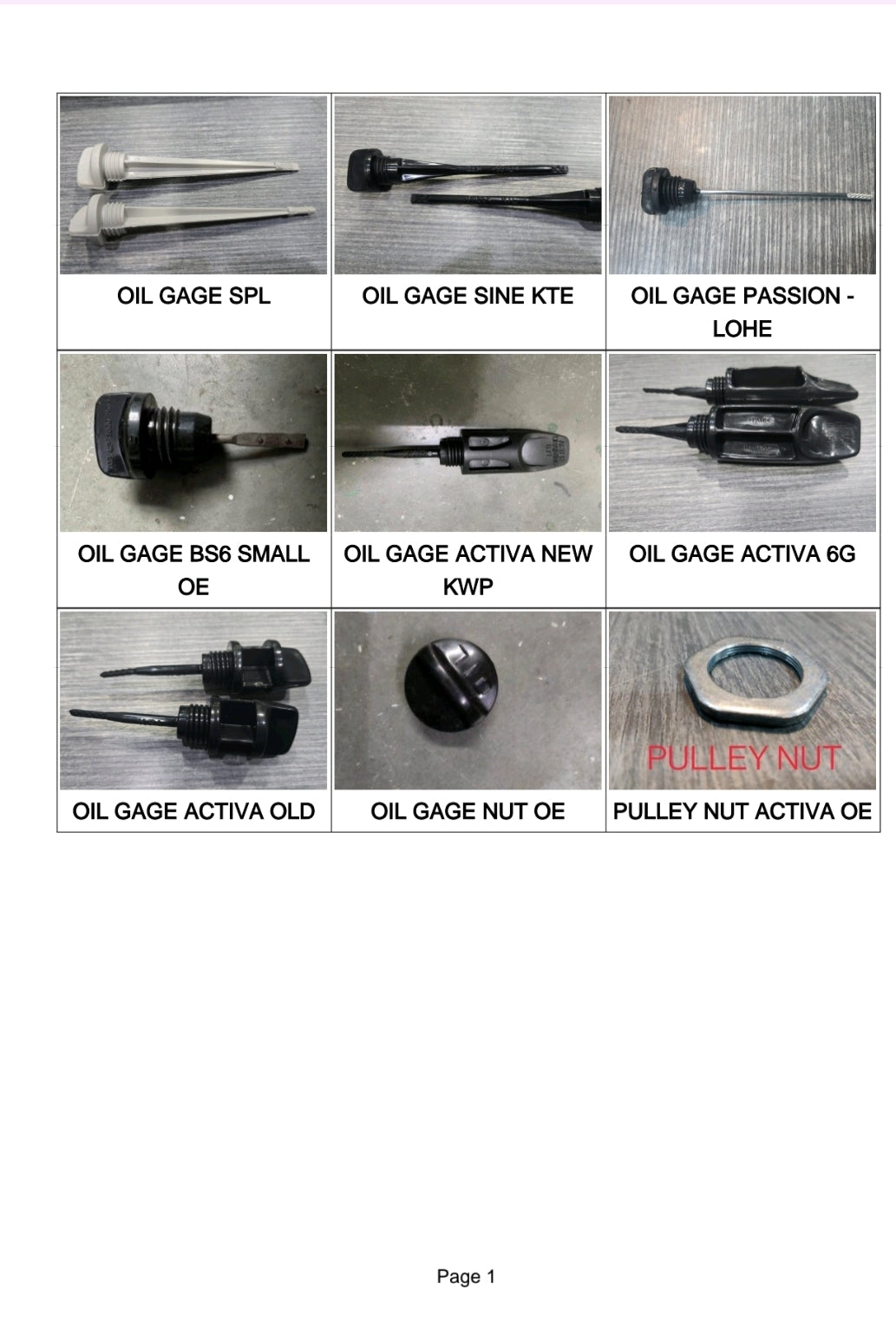 OIL GAGE