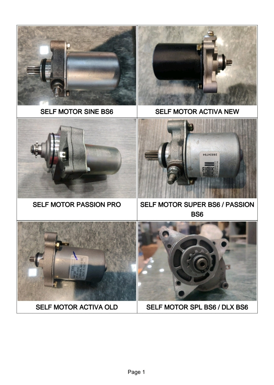 SELF MOTOR 1