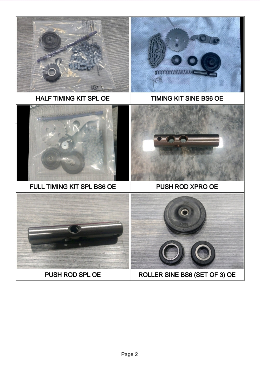 TIMING ITEMS 2