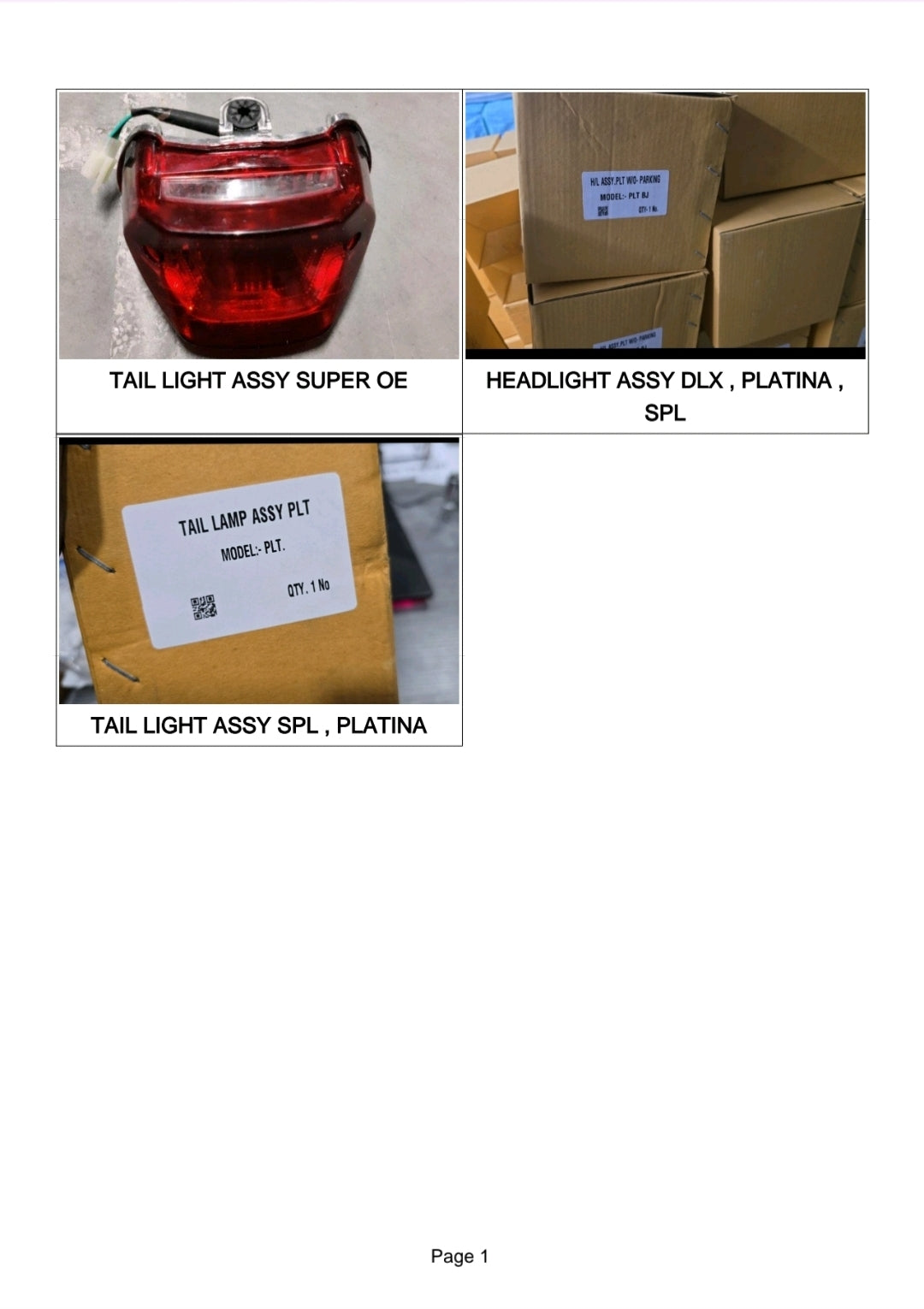 HEADLIGHT TAILLIGHT