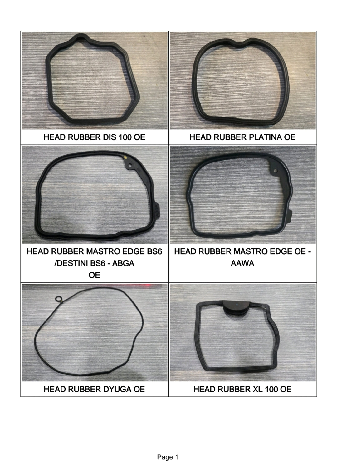 HEAD RUBBER 1