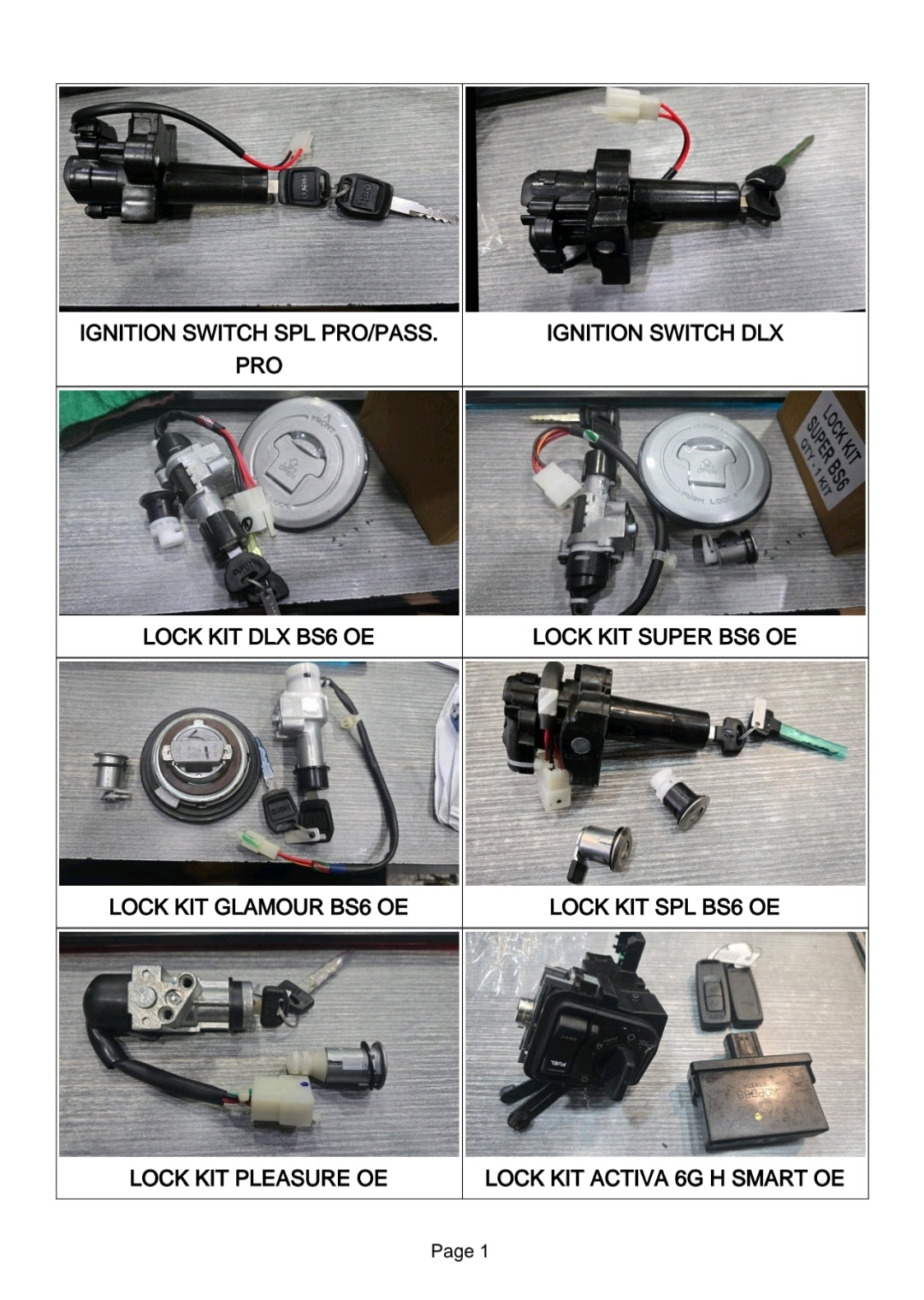 LOCK KIT 1